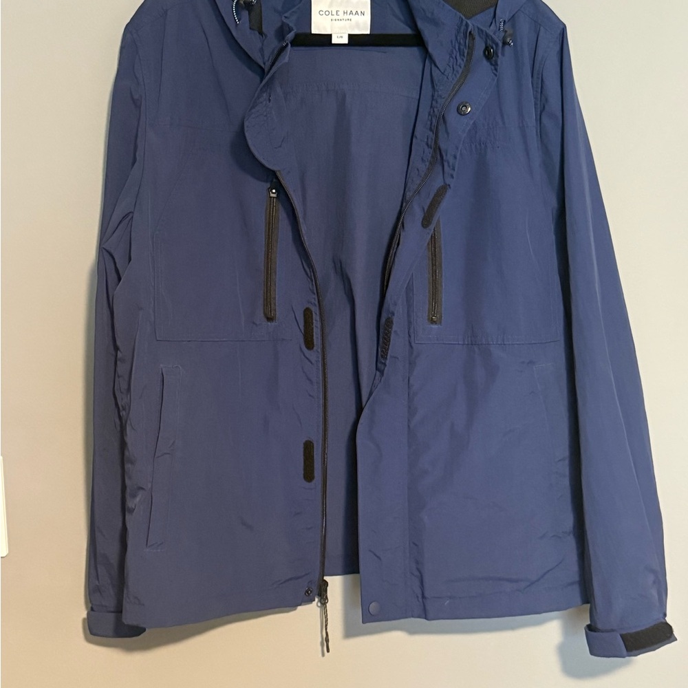 Cole Haan Men's Navy Raincoat